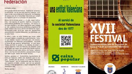 XVII FESTIVAL de la Federación de Orquestas de Pulso y Púa de la Comunidad Valenciana