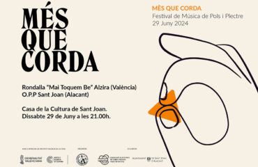 Concierto Més Que Corda el 29 de junio en San Juan de Alicante
