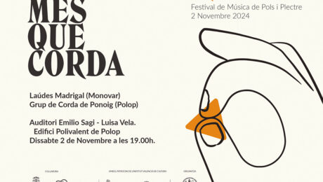 Concierto Més Que Corda el 2 de noviembre en Polop